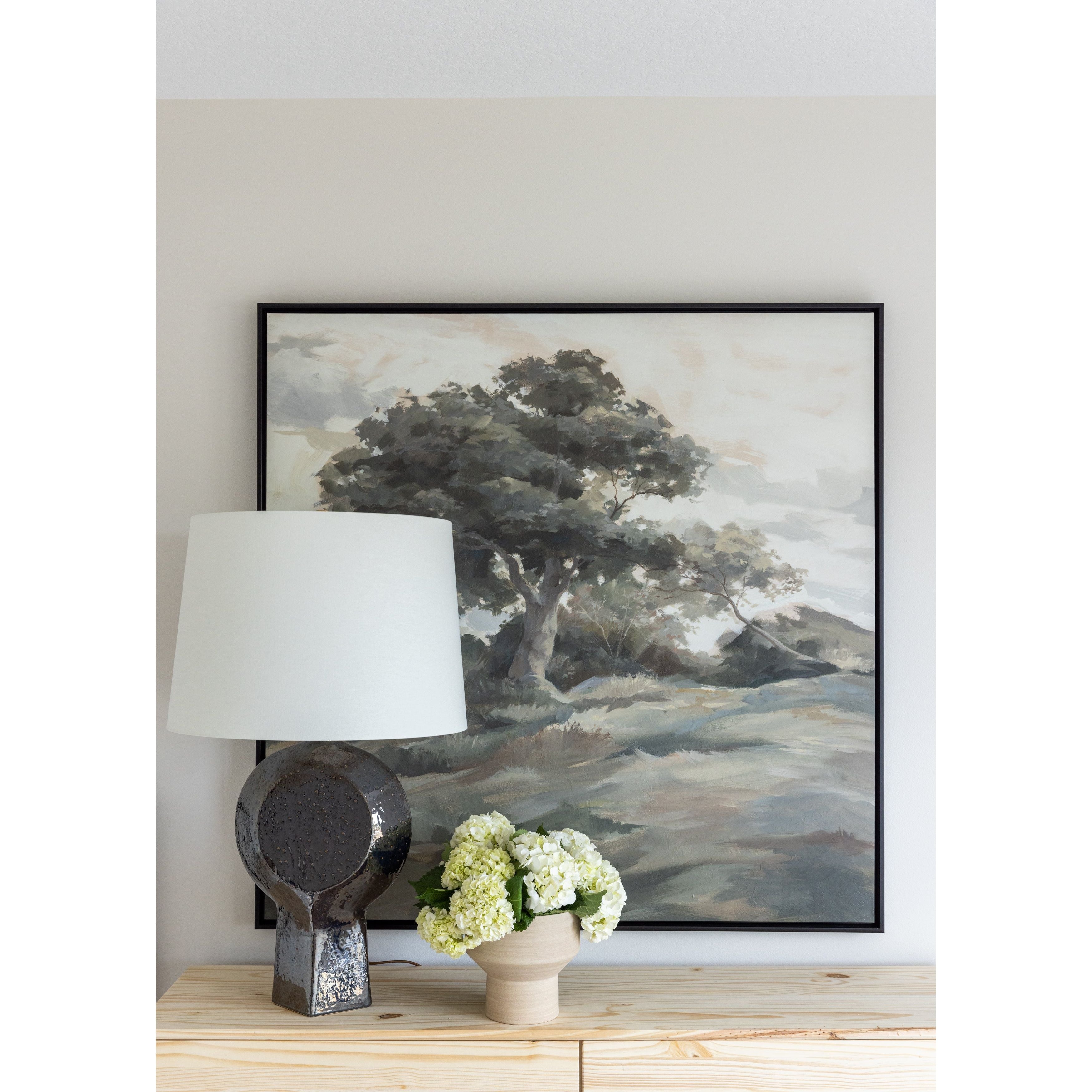 Featuring Beauty Surrounds Art by Leftbank Art at Amethyst Home. The Beauty Surrounds art piece is a chic addition to your space. This timeless view of the tree on the hill brings a sense of peace and comfort to any room.Artist: Richard Ryder Product Type: GicleeFinish: Knife Gel Framed as shown.  Amethyst Home provides interior design, new home construction design consulting, vintage area rugs, and lighting in the Portland metro area.