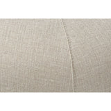 Featuring JD Coin 2 Piece Upholstered Sofa by Cisco Brothers at Amethyst Home. In a beautiful natural linen, this 360 degree coin sofa is an elegant statement in a foyer, striking in a master closet, or a perfect transition in living spaces. This coin sofa ships in two pieces for easy installation and comes with clips to secure the piece as one.  Or, for a ver.  Amethyst Home provides interior design, new home construction design consulting, vintage area rugs, and lighting in the Tampa metro area.