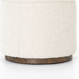 Featuring Sinclair Round Ottoman - Knoll Natural by Four Hands at Amethyst Home. This round ottoman of textural cream boucle can be placed just about anywhere, bringing with it a hip retro vibe.
Overall Dimensions: 22"W x 22"L x 18.50"HColors: Distressed Natural, Knoll NaturalMaterials: Solid Parawood, 95% Pl, 5% PcFabric: PerformanceWeight: 13.23 lbVolume.  Amethyst Home provides interior design, new home construction design consulting, vintage area rugs, and lighting in the Nashville metro area.