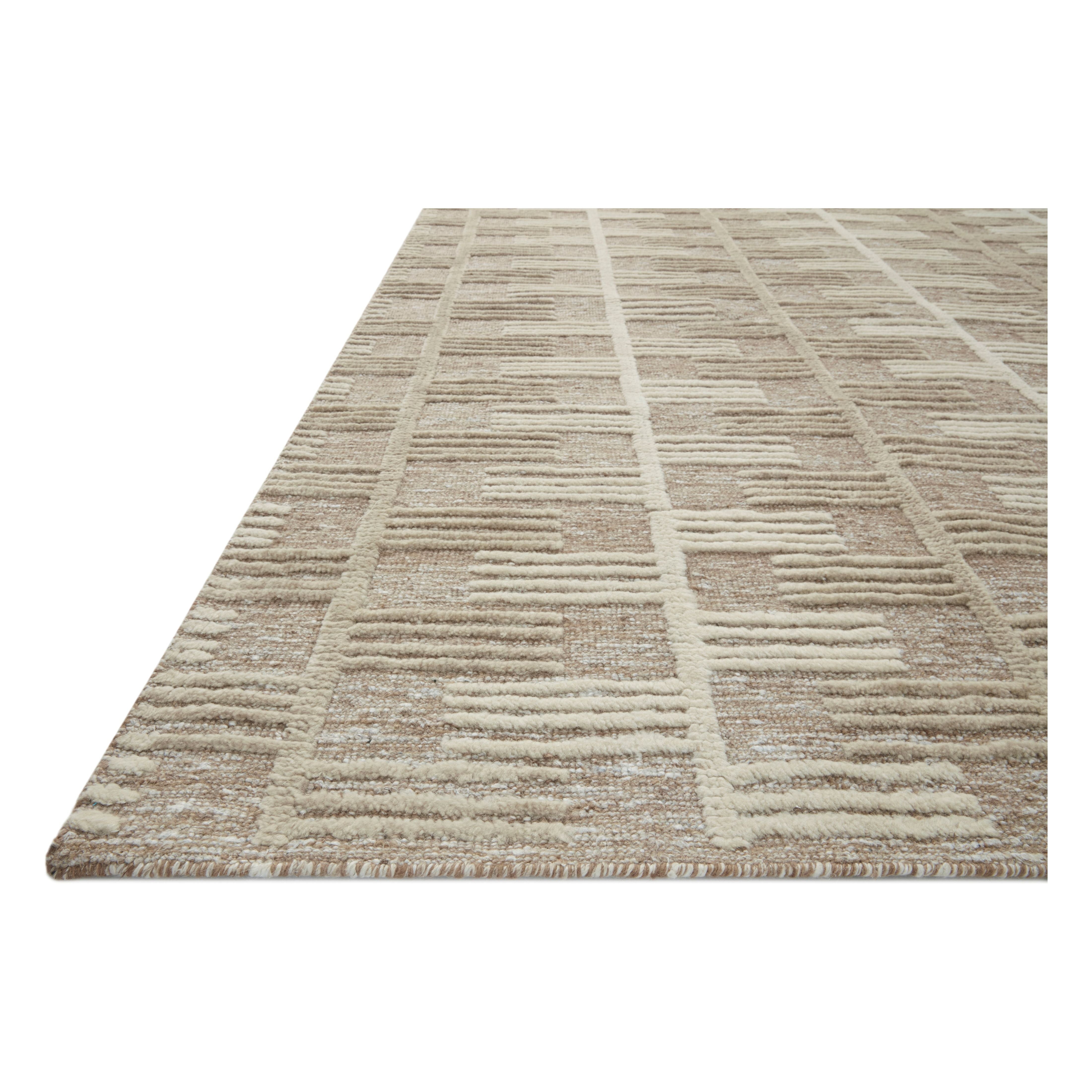 Featuring Carrier & Company x Loloi Harrison Taupe / Ivory Rug by Loloi at Amethyst Home. Inspired by Swedish weavings, the Harrison Taupe / Ivory rug for Carrier and Company x Loloi is a playful selection of high/low pile, where the patterns are expressed through the weaves. Linear patterns help create order and clarity in a room, and the repetition in the patterns creates a pleasant energy. T. Amethyst Home provides interior design services, furniture, rugs, and lighting in the Omaha metro area.