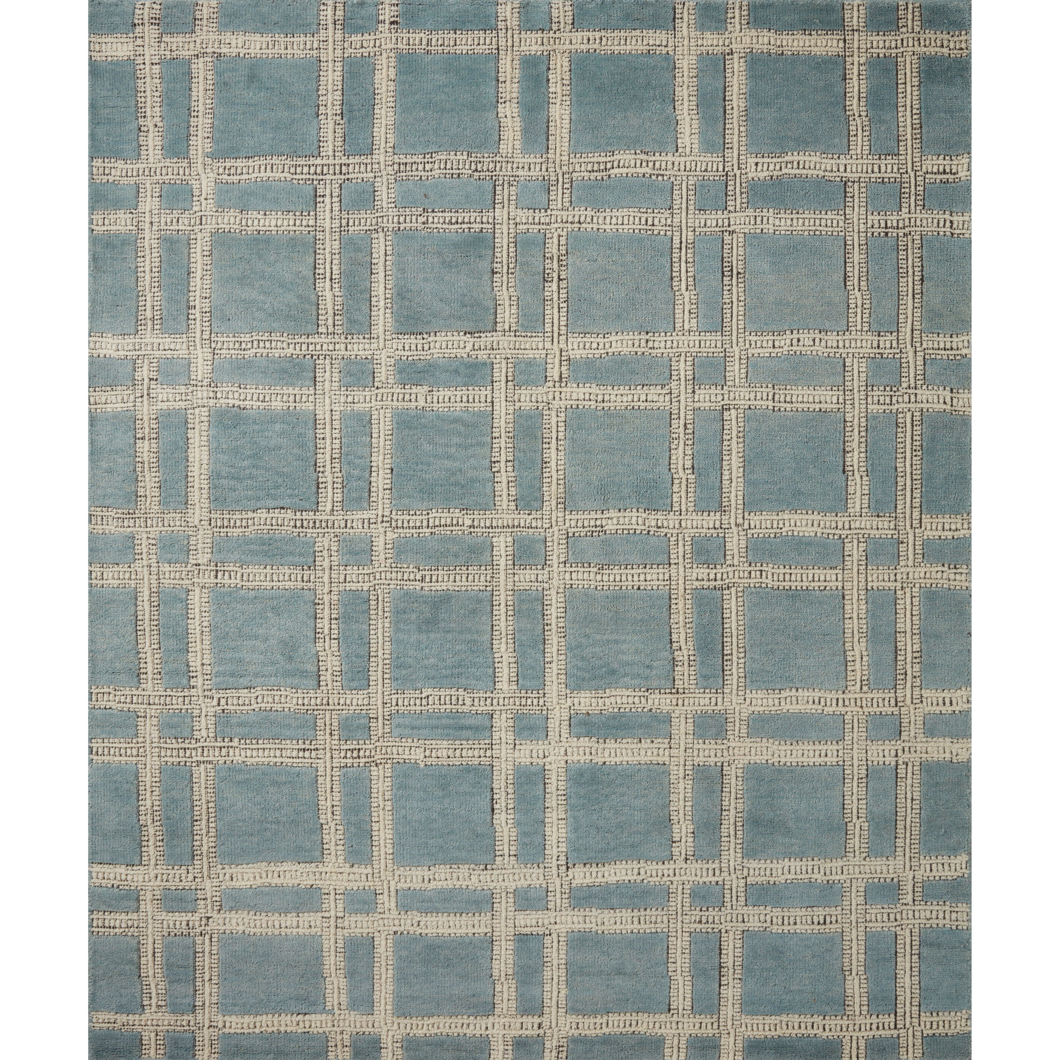 Featuring Carrier & Company x Loloi Milton Ocean / Ivory Rug by Loloi at Amethyst Home. Carrier & Company x Loloi Milton Ocean / Ivory Rug uses a banding detail to express the rich and plush pile. The addition of jute to the wool and cotton rugs creates a luxurious density that can be both seen and felt. As a simple border detail, a graphic plaid, or an ov.  Amethyst Home provides interior design, new home construction design consulting, vintage area rugs, and lighting in the Calabasas metro area.