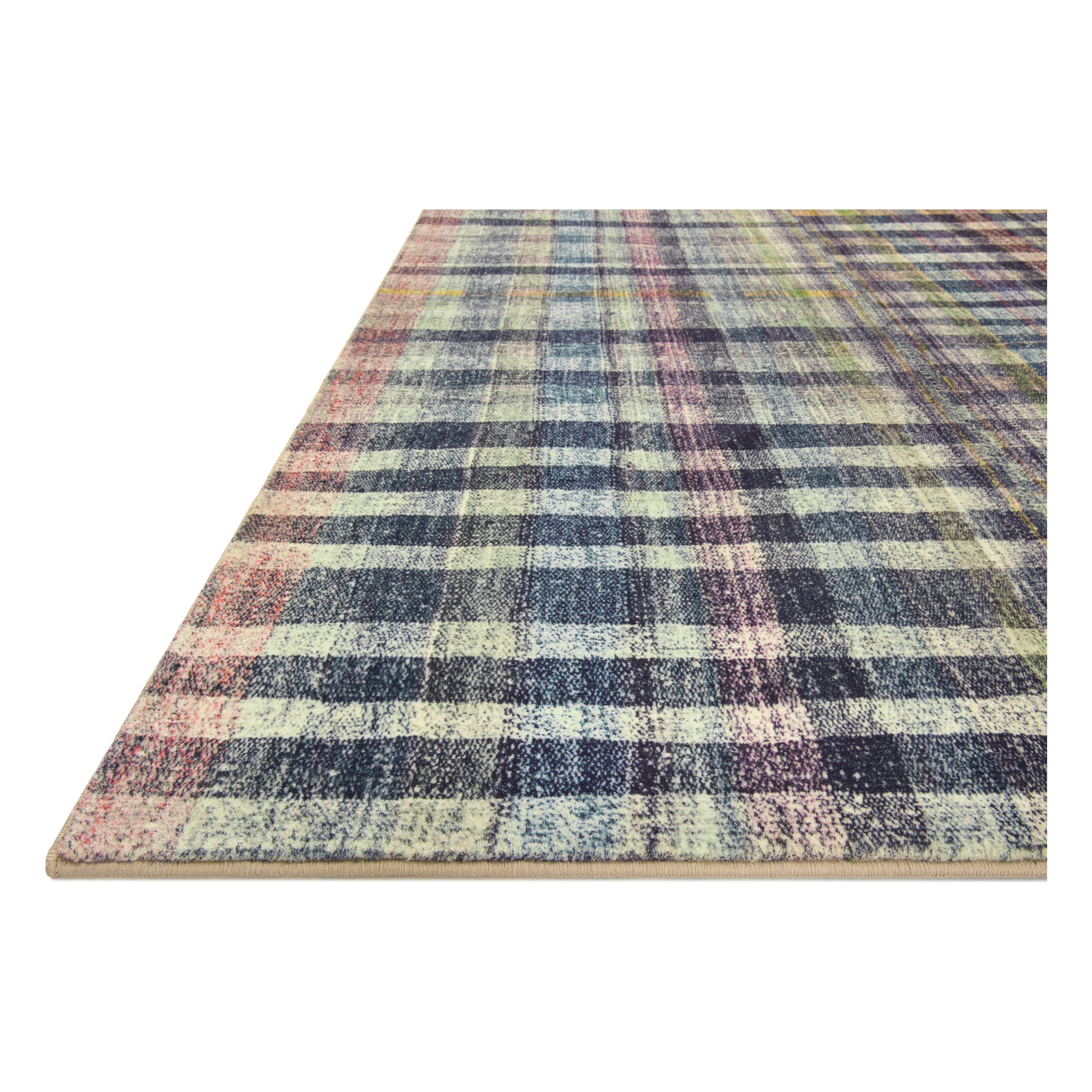 Featuring Chris Loves Julia x Loloi Humphrey Plum / Multi Rug by Loloi at Amethyst Home. The plaid trend is here and we are ready for it! Made of a dreamy CloudPile™ texture that mimics the soft pile of a sheepskin, the Humphrey Plum / Multi rug is an Amethyst favorite!
The Humphrey Plum / Multi rug for Chris Loves Julia x Loloi prove that stripes and plaid never go out of style in the rig. Amethyst Home provides interior design services, furniture, rugs, and lighting in the Washington metro area.