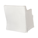 Featuring Amalia Slipcovered Chair by Cisco Brothers at Amethyst Home. The Amalia Slipcovered Chair by Cisco Home is a beautiful piece that adds a touch of elegance to your living room. This piece boasts a graceful waterfall skirt and sloping arm. With a soft-edge support and lush pillow, the Amalia embodies both style and comfort.
Overall: 29"w 34"d 3.  Amethyst Home provides interior design, new home construction design consulting, vintage area rugs, and lighting in the Winter Garden metro area.