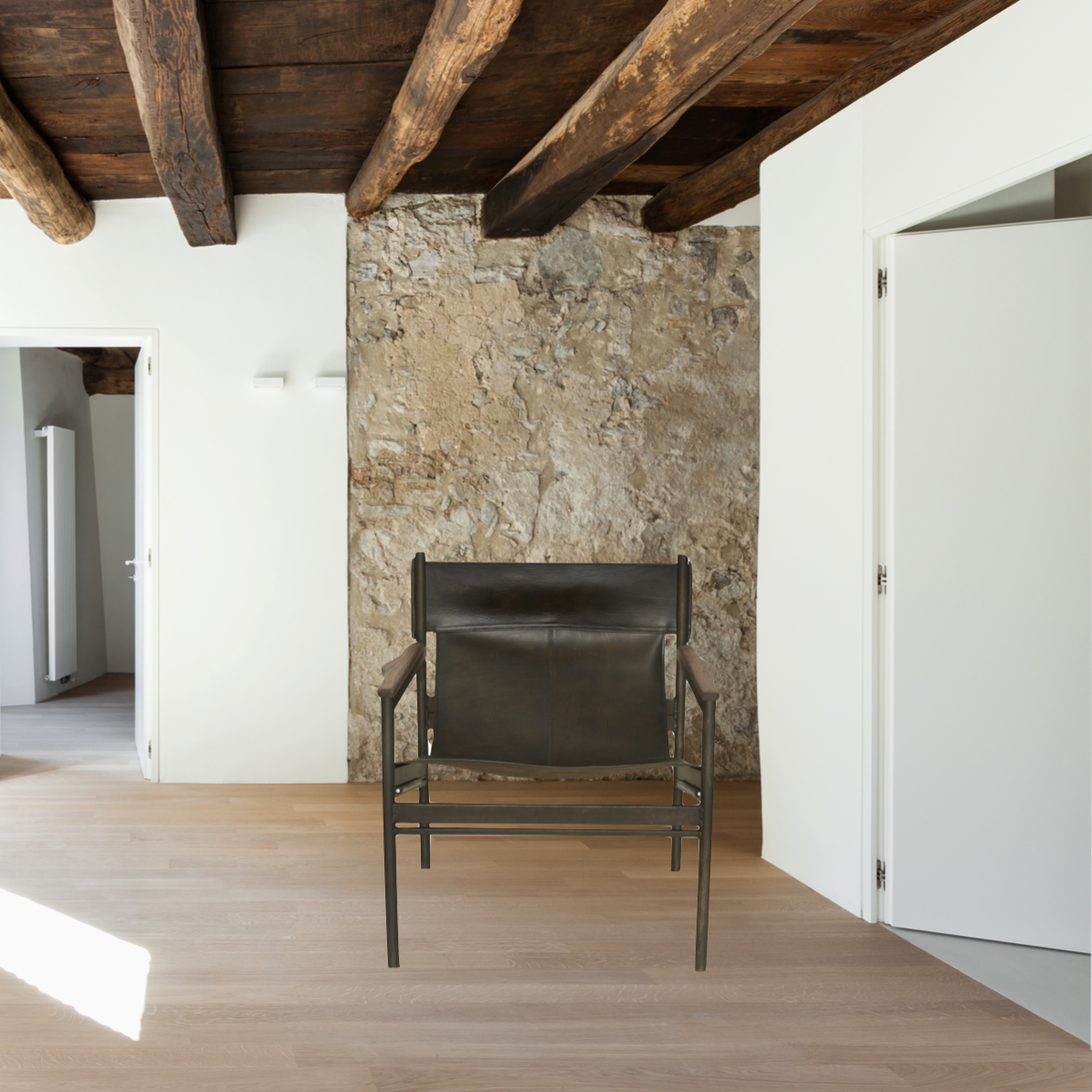Featuring Barcelona Chair by Cisco Brothers at Amethyst Home. This Barcelona Chair by Cisco Brothers has a mid-century feel and can break up the upholstered environment. A handsome piece to complete the look for any living room or den. Photographed in Vanchetta Natural.
Overall: 26.5"w x 27"d x 29"hSitting Space: 22"w x 19"dSeat Height: 13"h. Amethyst Home provides interior design, new home construction design consulting, vintage area rugs, and lighting in the Tampa metro area.