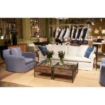 Featuring Beverly 96" Sofa by Cisco Brothers at Amethyst Home. This is not your traditional roll-arm sofa. The Beverly Sofa from Cisco Brothers has a scaled-down roll arm for a more subtle style, allowing it to fit comfortably with any living room ensemble. Shown in fabric Brevard Ivory.
All pieces are priced with a feather cloud package unless otherwise noted.  Amethyst Home provides interior design, new home construction design consulting, vintage area rugs, and lighting in the Omaha metro area.