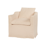 Featuring Havana Chair by Cisco Brothers at Amethyst Home. We love the casual, coastal look of this Havana Chair by Cisco Brothers. Pair to complete the look in any living room or office area. Shown in slipcover Brevard Rose. 
Dimensions: 32"w x 28"h x 32"dSeat Height: 18"Seat Space: 22"w x 17"d.  Amethyst Home provides interior design, new home construction design consulting, vintage area rugs, and lighting in the Laguna Beach metro area.