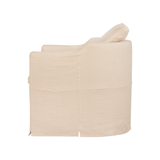 Featuring Havana Chair by Cisco Brothers at Amethyst Home. We love the casual, coastal look of this Havana Chair by Cisco Brothers. Pair to complete the look in any living room or office area. Shown in slipcover Brevard Rose. 
Dimensions: 32"w x 28"h x 32"dSeat Height: 18"Seat Space: 22"w x 17"d.  Amethyst Home provides interior design, new home construction design consulting, vintage area rugs, and lighting in the Boston metro area.