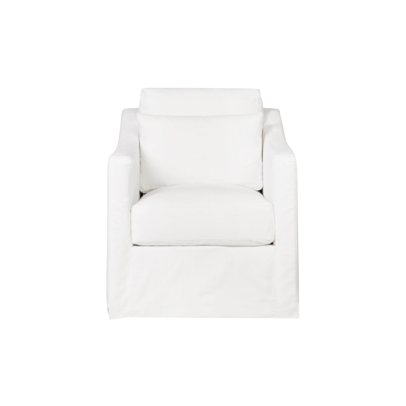 Featuring Rebecca Chair - Essentials by Cisco Brothers at Amethyst Home. The Rebecca Chair by Cisco Brothers has a stunning silhouette draped in a graceful slip skirt with a neat kick-pleat detail. With a lumbar pillow for extra comfort, this tranquil chair will bring relaxation and ease into your home. Photographed in Denim White.
Overall: 30"w x 35"d x . Amethyst Home provides interior design, new home construction design consulting, vintage area rugs, and lighting in the Park City metro area.