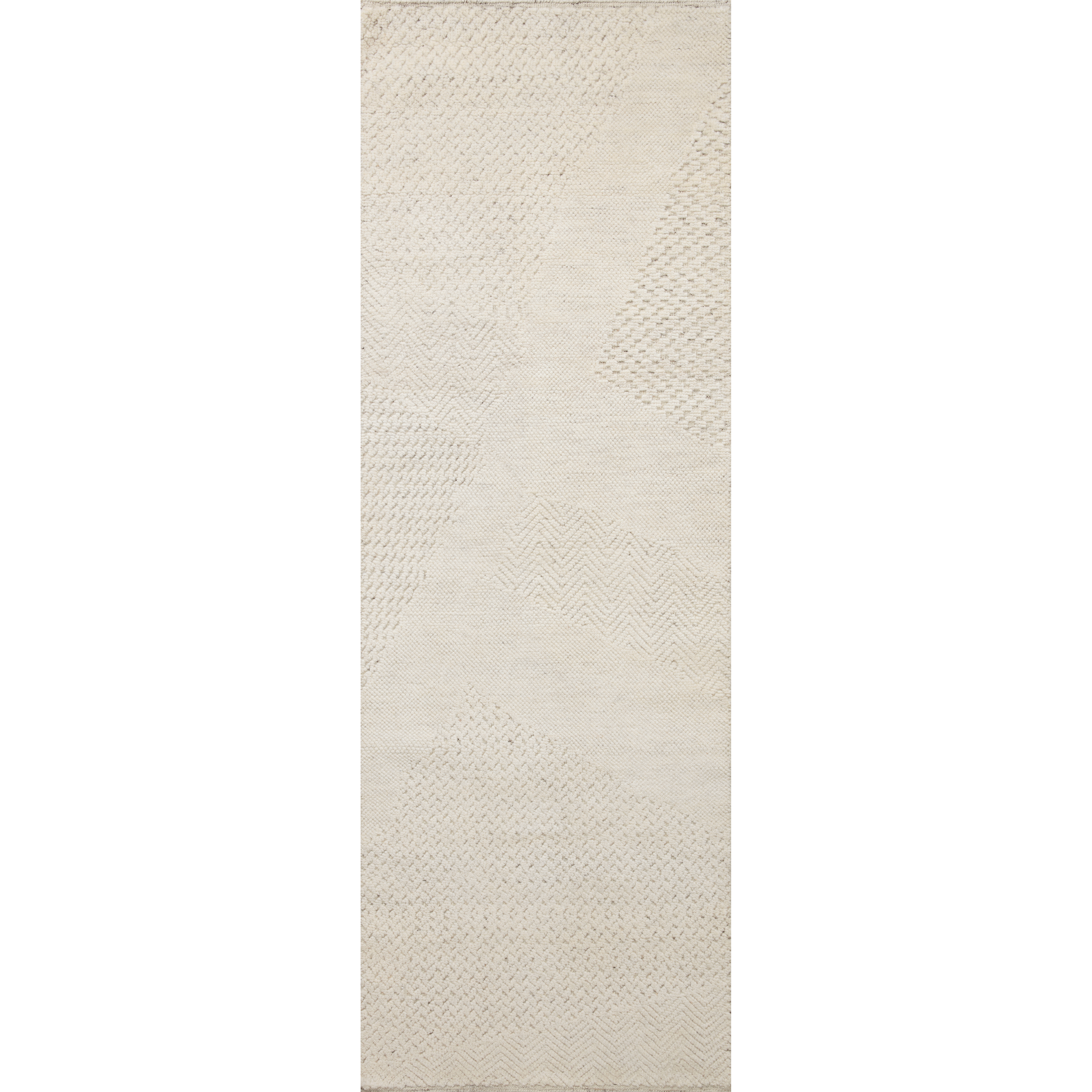 Featuring Collins Amber Lewis x Loloi Ivory Hand-Knotted Rug by Loloi at Amethyst Home. The Collins Ivory rug for Amber Lewis x Loloi is hand-knotted of wool and cotton by skilled artisans in India. Collins features varying knotting techniques interwoven to create a uniquely texture pattern, elevating any space with this versatile neutral. Collins is also GoodWeave-Certi. Amethyst Home provides interior design, new construction, custom furniture, and rugs for the Dallas and San Antonio metro area.