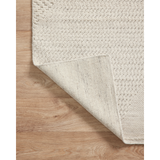 Featuring Collins Amber Lewis x Loloi Ivory Hand-Knotted Rug by Loloi at Amethyst Home. The Collins Ivory rug for Amber Lewis x Loloi is hand-knotted of wool and cotton by skilled artisans in India. Collins features varying knotting techniques interwoven to create a uniquely texture pattern, elevating any space with this versatile neutral. Collins is also GoodWeave. Amethyst Home provides interior design, new construction, custom furniture, and rugs for the Park City and Salt Lake City metro area.