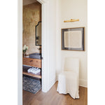 Featuring Craig Dining Chair by Dovetail at Amethyst Home. The Craig Dining Chair is featured in a gorgeous white linen slip cover in a Belgian wrinkle. The chair is comfortable, chic, and easy to care and maintain.
Belgian wrinkle white linen fabric
Birch frame
Size: 19"L x 23"d x 35"hSeat Height: 20"h.  Amethyst Home provides interior design, new home construction design consulting, vintage area rugs, and lighting in the Salt Lake City metro area.