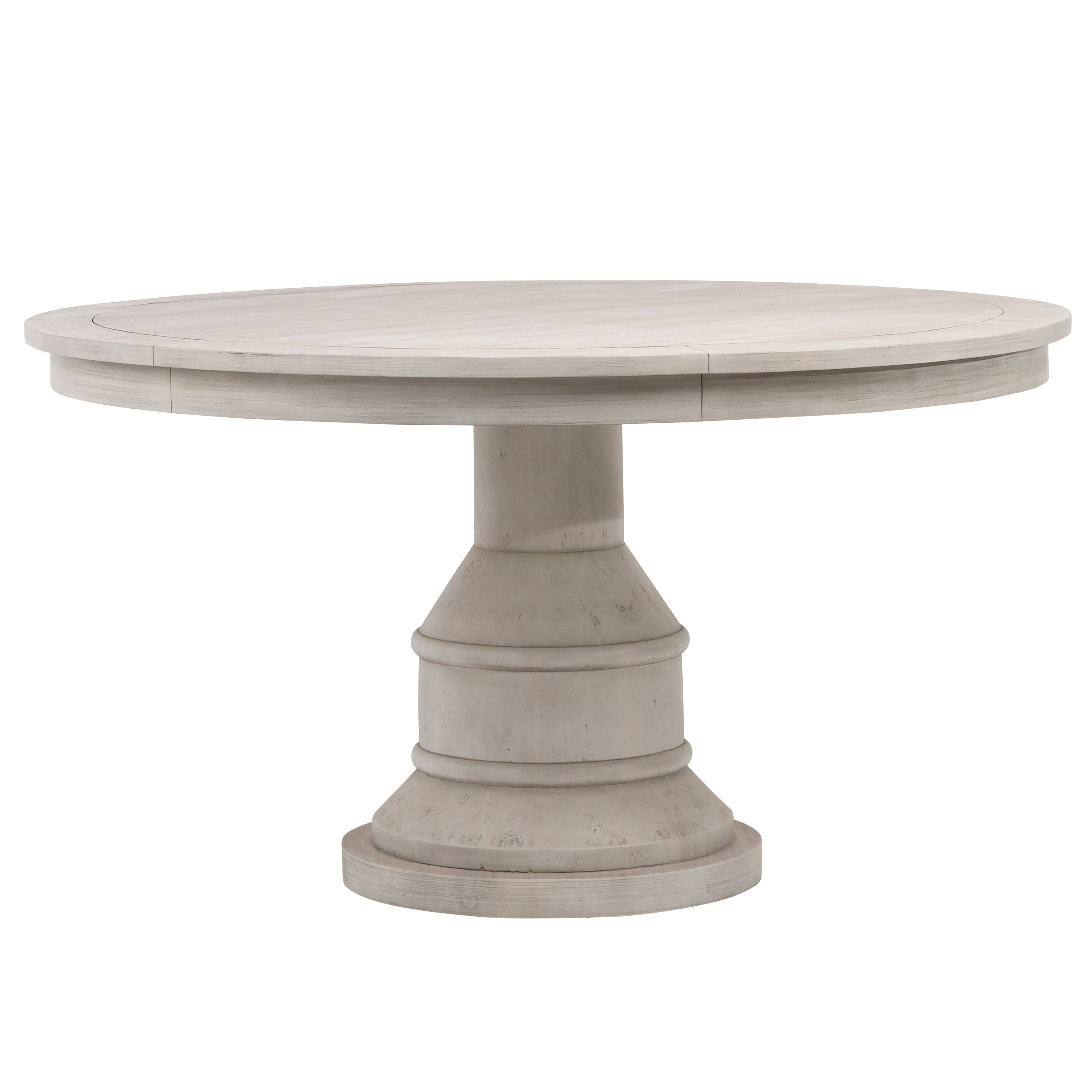 Featuring Arundel Dining Table by Dovetail at Amethyst Home. A modern take on a traditional pedestal table.
54"w x 54"d x 30"hMaterial : Solid Pine WoodWeight : 163 lbs. Amethyst Home provides interior design, new home construction design consulting, vintage area rugs, and lighting in the Salt Lake City metro area.