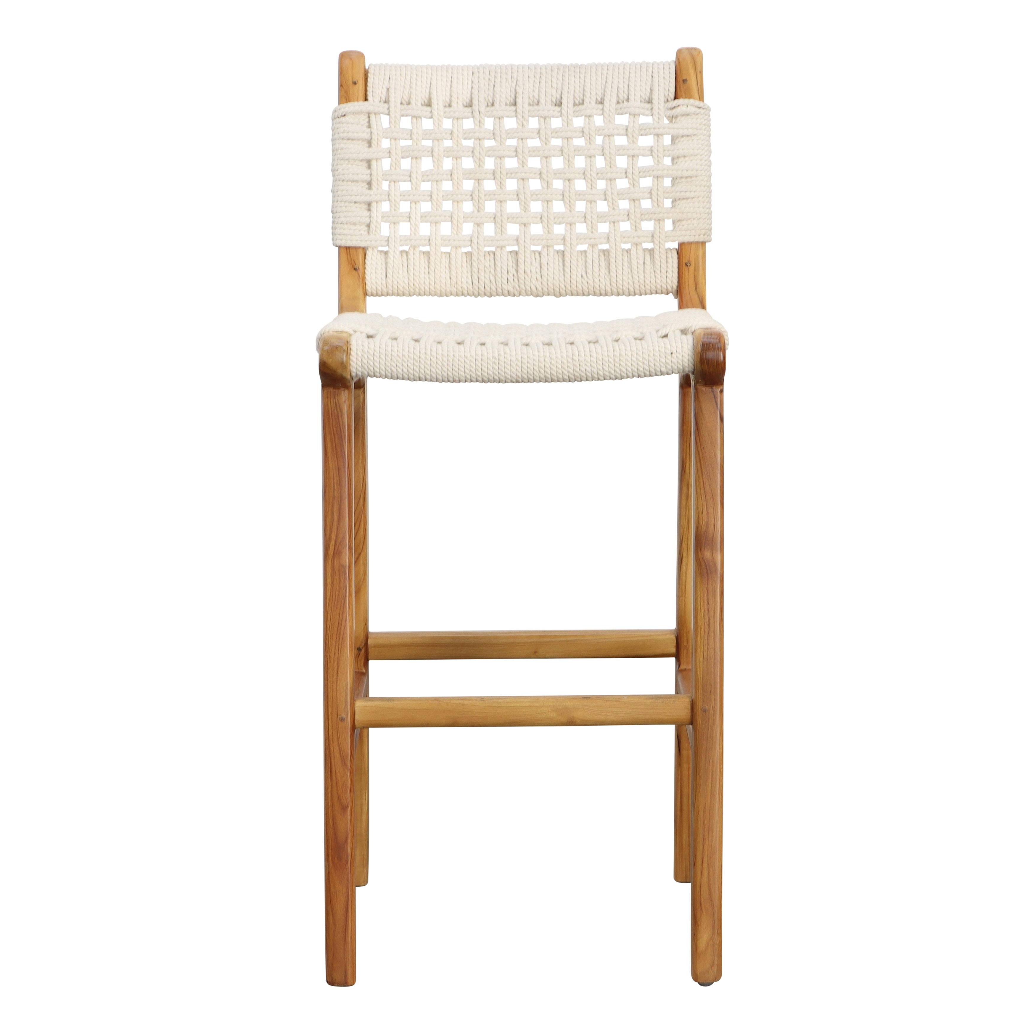 Featuring Diaz Counter Stool by Dovetail at Amethyst Home. A natural fiber counter stool that brings subtle texture into your living space
16.5"w x  21.5"d x 37.5"hMaterial : Solid Teak Wood and Cotton RopeWeight : 13.5 lbs. Amethyst Home provides interior design, new home construction design consulting, vintage area rugs, and lighting in the Miami metro area.