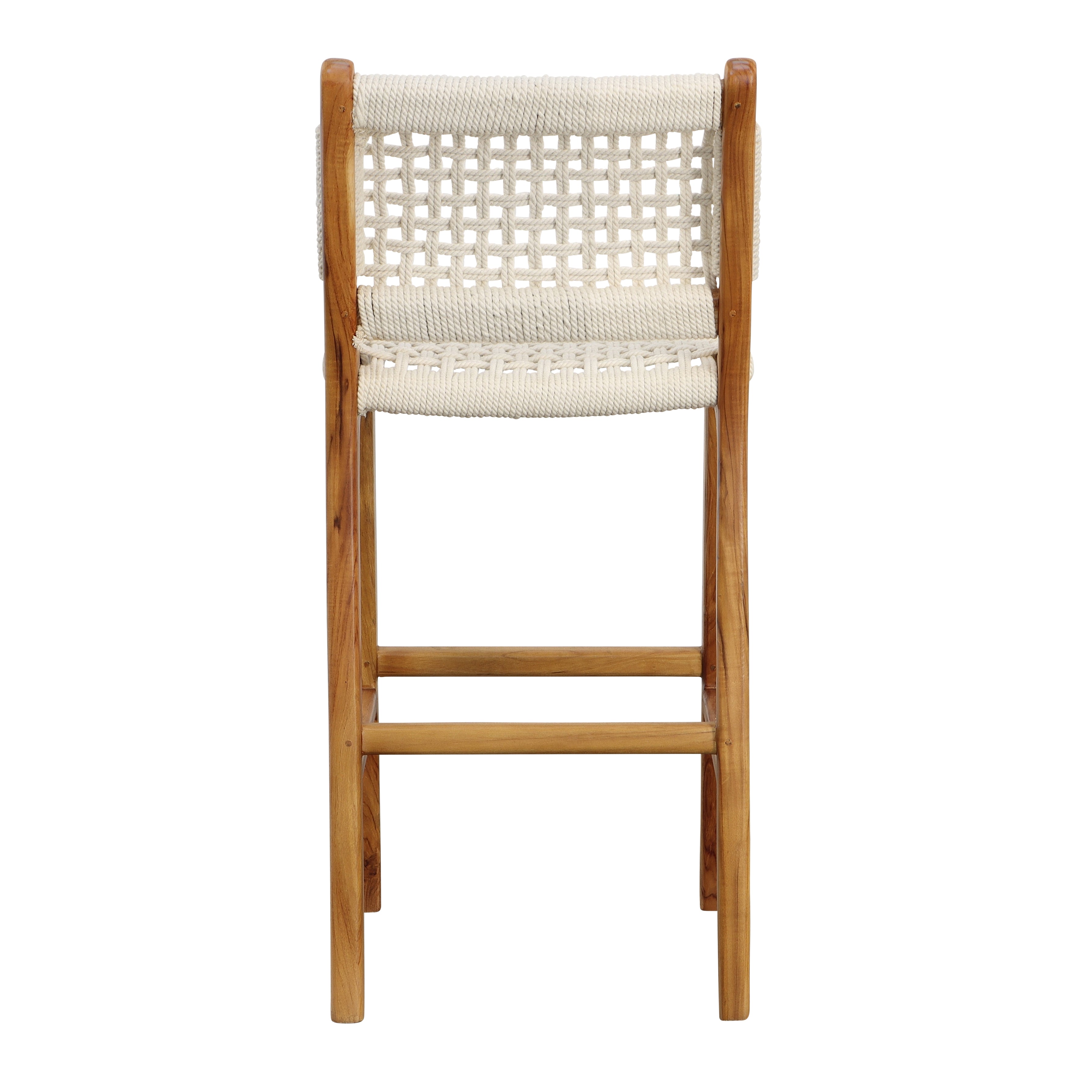 Featuring Diaz Counter Stool by Dovetail at Amethyst Home. A natural fiber counter stool that brings subtle texture into your living space
16.5"w x  21.5"d x 37.5"hMaterial : Solid Teak Wood and Cotton RopeWeight : 13.5 lbs. Amethyst Home provides interior design, new home construction design consulting, vintage area rugs, and lighting in the Winter Garden metro area.