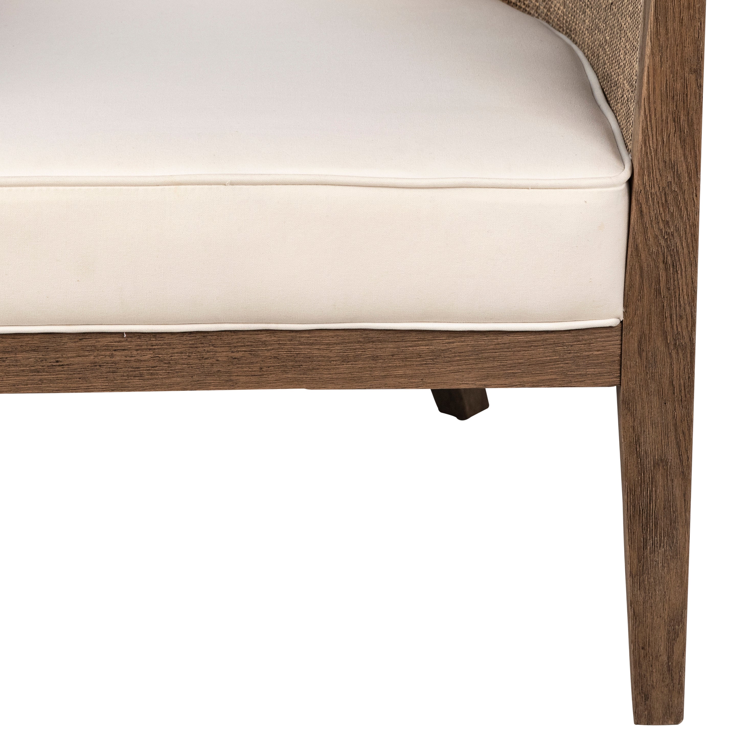 Featuring Lily Occasional Chair by Dovetail at Amethyst Home. A natural and textured chair for your living space.
28"w x 31"d x 29"hMaterial : Oak Wood Frame with Rattan and Cotton Blend UpholsteryWeight : 33 lbs. Amethyst Home provides interior design, new home construction design consulting, vintage area rugs, and lighting in the Monterey metro area.