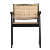 Featuring Norwich Dining Chair by Dovetail at Amethyst Home. Finished in an antique black and natural rattan, this beautiful arm chair is modern with a vintage flare. Made of solid Oak Hardwood and Rattan, this two-toned chair is the perfect accent to any room or dining table.
31"h x 23"d x 22"wArm height: 25"Seat height: 18"
Wipe with clean damp rag. Amethyst Home provides interior design, new home construction design consulting, vintage area rugs, and lighting in the Scottsdale metro area.