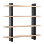 Featuring Price Sungkai Wood Bookcase by Dovetail at Amethyst Home. This Sungkai Wood bookcase provides modern, architectural storage for your books and decor. Perfect for the modern, design-forward home.
Overall Dimensions: 15.5 in W x 88.5 in L x 82 in H
Finish : Black and Natural WashMaterial : Sungkai Wood and Oak VeneerWeight : 281 lbs. Amethyst Home provides interior design, new home construction design consulting, vintage area rugs, and lighting in the Des Moines metro area.
