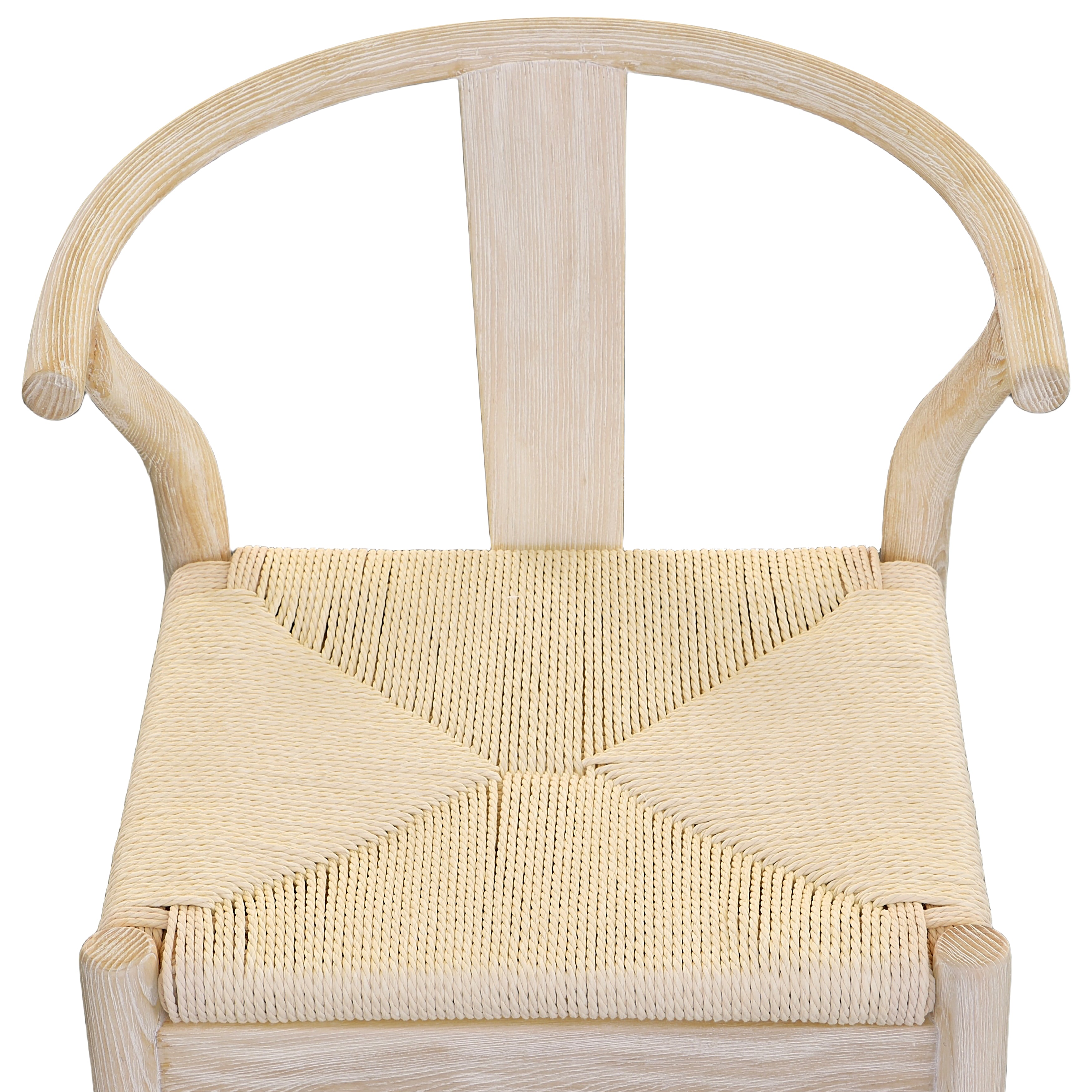 Featuring Danish Paper Cord Counter Stool by Dovetail at Amethyst Home. A true blonde -- light bleached natural wood with danish paper cord seat.Height : 36.5 inWidth : 21 inDepth : 22 inWeight : 14.5 lbs
Material : Solid Oak Wood Frame and Danish Paper Cord. Amethyst Home provides interior design, new home construction design consulting, vintage area rugs, and lighting in the Park City metro area.