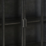 Featuring Roman Cabinet by Dovetail at Amethyst Home. Showcase your style and belongings with this Roman Cabinet. Four glass doors with a bar pull open designed to keep dust away from your keepsakes. Featuring an industrial minimalist design and finished with antique gunmetal framing and shelves.
51 w x 72 h x 14d
Finish : Antique Gunmetal FinishMaterial : Iro. Amethyst Home provides interior design, new home construction design consulting, vintage area rugs, and lighting in the Dallas metro area.