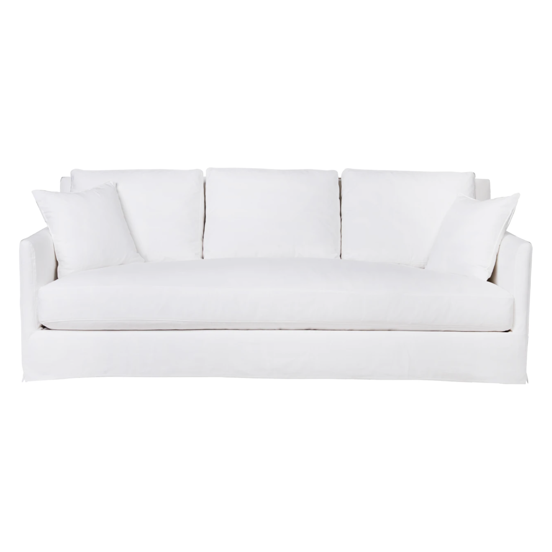 Featuring Elm 84" Sofa - Custom by Cisco Brothers at Amethyst Home. With three-over-three cushions, and thin arms the Elm 84" Sofa - Custom by Cisco Brothers has optimal seating space on a small scale frame. The clean-lined silhouette is perfect for adding a refined touch to any living ensemble. A perfect entertainment sofa for your living room or den. Phot. Amethyst Home provides interior design, new home construction design consulting, vintage area rugs, and lighting in the Houston metro area.