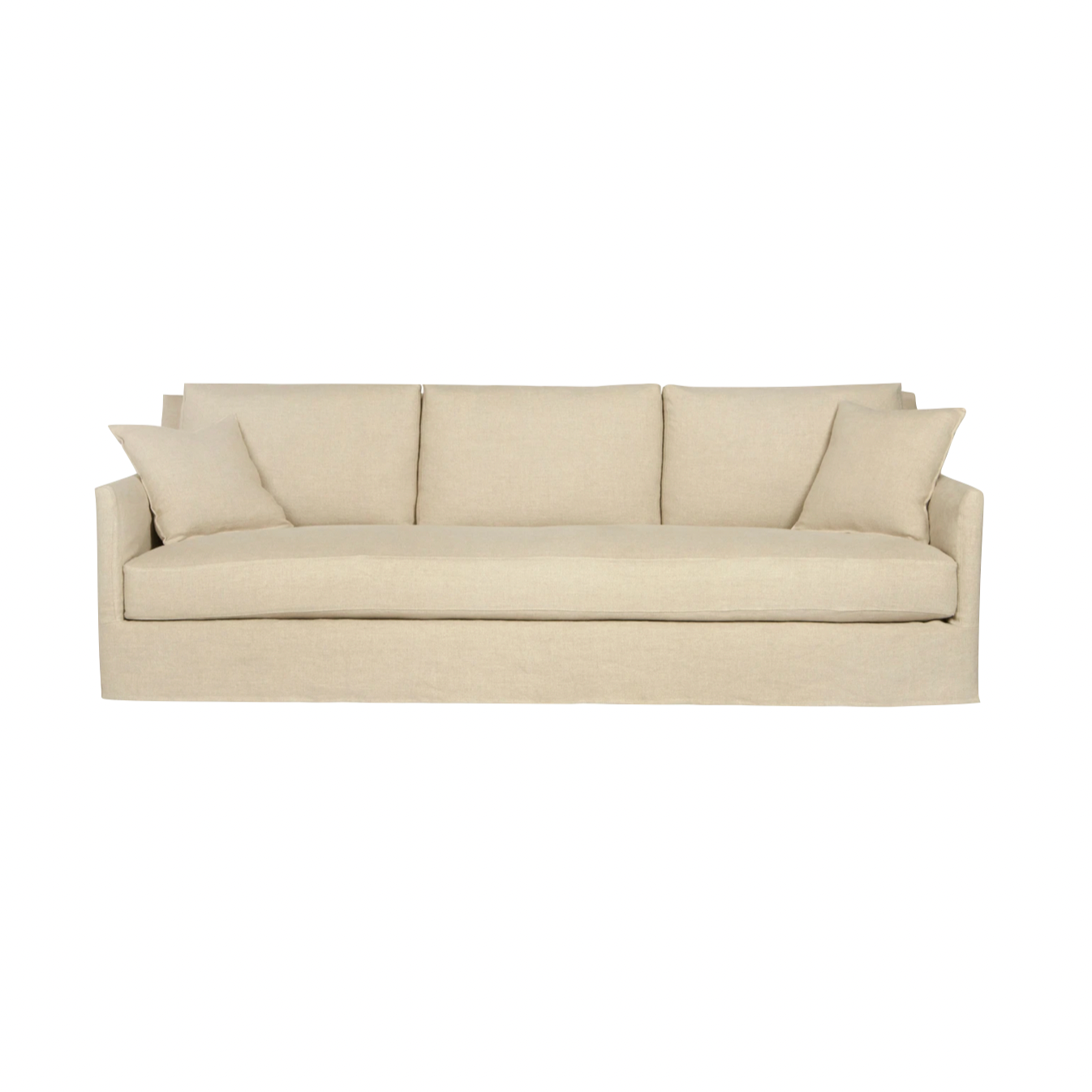 Featuring Elm 84" Sofa - Custom by Cisco Brothers at Amethyst Home. With three-over-three cushions, and thin arms the Elm 84" Sofa - Custom by Cisco Brothers has optimal seating space on a small scale frame. The clean-lined silhouette is perfect for adding a refined touch to any living ensemble. A perfect entertainment sofa for your living room or den. Phot. Amethyst Home provides interior design, new home construction design consulting, vintage area rugs, and lighting in the Houston metro area.