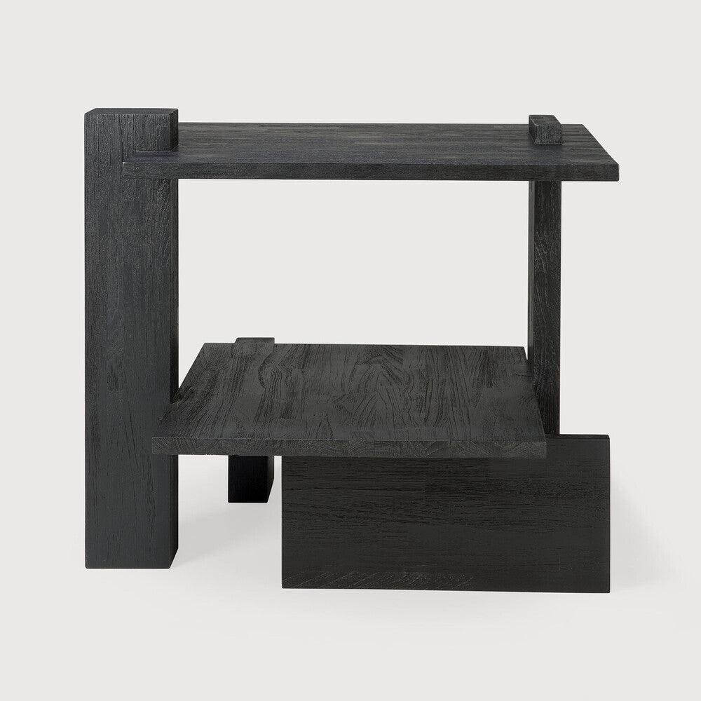 Featuring Abstract Side Table by Ethnicraft at Amethyst Home. Inspired by the Dutch architectural movement de Stijl, the Abstract side table is not only centered around style, but also purpose. With its contemporary black finish discover new proportions and interest from every angle.
Dimensions: 20.5"d x 22.5"w x 19.5"h
Brushed : This finishing gives ou. Amethyst Home provides interior design, new home construction design consulting, vintage area rugs, and lighting in the Winter Garden metro area.