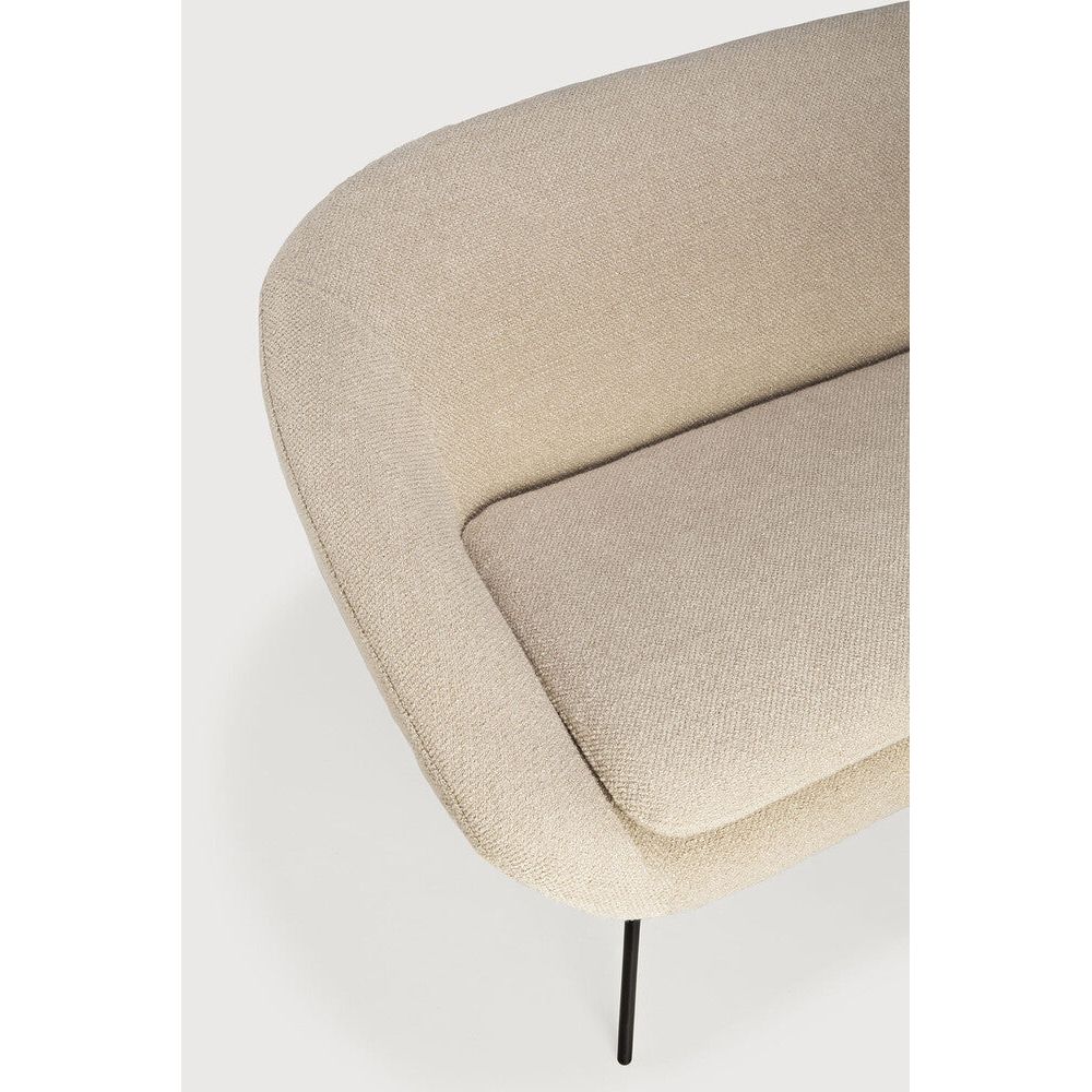 Featuring Barrow Sofa Off White by Ethnicraft at Amethyst Home. Seeking its inspiration from the 50s, the Barrow sofa has an irresistible vintage vibe. The lightness of the metal foot base teamed with premium upholstery are a timeless addition to any space. Let yourself melt into the warm embrace of this incredibly comfortable sofa.
Dimensions: 31.5"d x 56". Amethyst Home provides interior design, new home construction design consulting, vintage area rugs, and lighting in the Charlotte metro area.