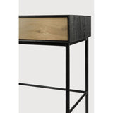 Featuring Blackbird Desk by Ethnicraft at Amethyst Home. For our Blackbird collection, designer Alain van Havre brings together opposing elements, combining soft round legs and eye-catching graphic lines into light and airy designs.
Dimensions: 16.5"d x 50"w x 30.5"h
Anti-tipping mechanism : YesBrushed : This finishing gives our furniture more depth. The ro. Amethyst Home provides interior design, new home construction design consulting, vintage area rugs, and lighting in the Nashville metro area.