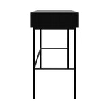 Featuring Blackbird Desk by Ethnicraft at Amethyst Home. For our Blackbird collection, designer Alain van Havre brings together opposing elements, combining soft round legs and eye-catching graphic lines into light and airy designs.
Dimensions: 16.5"d x 50"w x 30.5"h
Anti-tipping mechanism : YesBrushed : This finishing gives our furniture more depth. The roughe. Amethyst Home provides interior design, new home construction design consulting, vintage area rugs, and lighting in the Tampa metro area.