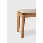 Featuring Bok Outdoor Bench Teak by Ethnicraft at Amethyst Home. Reminiscent of a goat's curved horns, the Bok collection combines sculptural elegance and contemporary crafting into a graceful and airy form. Taking the quality design of the Bok collection outdoors, the Bok outdoor bench pairs perfectly with the Bok dining table, but also as a standalone outdoor. Amethyst Home provides interior design, new home construction design consulting, vintage area rugs, and lighting in the Omaha metro area.