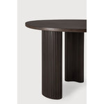 Featuring Boomerang Mahogany Dark Brown Desk by Ethnicraft at Amethyst Home. Inspired by shapes found in nature, the Boomerang collection features a playful, pebble top set on curved legs with a stacked, wood stick effect. The Boomerang desk is a statement piece for any workspace with its organic, eye-catching design unique for the office.
Dimensions: 33"d . Amethyst Home provides interior design, new home construction design consulting, vintage area rugs, and lighting in the Nashville metro area.