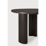 Featuring Boomerang Mahogany Dark Brown Desk by Ethnicraft at Amethyst Home. Inspired by shapes found in nature, the Boomerang collection features a playful, pebble top set on curved legs with a stacked, wood stick effect. The Boomerang desk is a statement piece for any workspace with its organic, eye-catching design unique for the office.
Dimensions: 33"d . Amethyst Home provides interior design, new home construction design consulting, vintage area rugs, and lighting in the Nashville metro area.