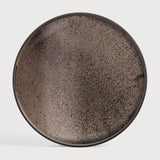 Featuring Bronze Mirror Tray by Ethnicraft at Amethyst Home. A subdued color palette meets captivating motifs inspired by nature and travel. This bronze mirror tray experiments with the balance between rich patterns offset with muted tones, revealing the beauty behind the deceivingly ordinary subjects from which inspiration is drawn. In doing so, this collection captures the essence of time. Amethyst Home provides interior design services, furniture, rugs, and lighting in the Charlotte metro area.