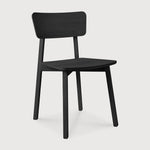Featuring Casale Dining Chair Oak Black by Ethnicraft at Amethyst Home. Designed by Studio Kaschkasch, the Casale chair boasts straight lines to form a smooth, delicate shape, and the effortless design makes the graceful chair an adaptable piece.
Dimensions: 20.5"d x 18.5"w x 31.5"h
Finish : VarnishedFloor Protector : YesMain Material : OakSolid wood : Yes
F. Amethyst Home provides interior design, new home construction design consulting, vintage area rugs, and lighting in the Monterey metro area.