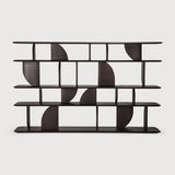 Featuring Geometric Rack Teak Dark Brown by Ethnicraft at Amethyst Home. In the Geometric collection, shapes intersect in unexpected ways, creating playful contrasts with light and shadow at every angle. The Geometric rack offers an eye-catching display for treasured objects and mementos.
Dimensions: 14"d x 83"w x 51.5"h
Brushed : NoColor : DarkFinish : . Amethyst Home provides interior design, new home construction design consulting, vintage area rugs, and lighting in the Laguna Beach metro area.