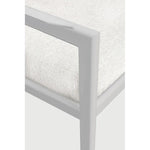 Featuring Jack Outdoor Lounge Chair by Ethnicraft at Amethyst Home. Alluring from every angle, luxuriant shapes and curves form the basis of the Jack collection. Featuring durable and lightweight aluminium paired with upholstery woven in Belgium, the Jack offers clean, classic lines with a modern touch. Every detail has been meticulously crafted to ensure c. Amethyst Home provides interior design, new home construction design consulting, vintage area rugs, and lighting in the San Diego metro area.