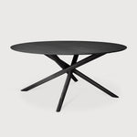 Featuring Mikado Black Oak Dining Table by Ethnicraft at Amethyst Home. The Mikado dining table's sculptural character is the result of a quest to find a balance between functionality and stability. The legs interlock like a well-thought-out puzzle, arranged under a solid round top. Designed by Alain van Havre.
Dimensions: 59.5"d x 59.5"w x 30"h
Brushed : Thi. Amethyst Home provides interior design, new home construction design consulting, vintage area rugs, and lighting in the Seattle metro area.