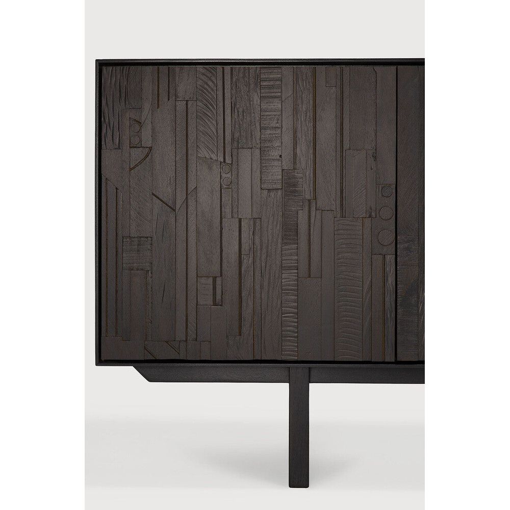 Featuring Mosaic Sideboard Teak Black by Ethnicraft at Amethyst Home. It all started with a happy incident. Inspired by the remaining offcuts from our factory designs, the layered wood pieces of the Mosaic sideboard form a rhythm, reminiscent of the partition of a pipe organ. Deeply influenced by music within his creative process, Alain van Havre offers a. Amethyst Home provides interior design, new home construction design consulting, vintage area rugs, and lighting in the Los Angeles metro area.