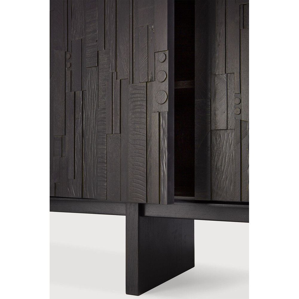 Featuring Mosaic Sideboard Teak Black by Ethnicraft at Amethyst Home. It all started with a happy incident. Inspired by the remaining offcuts from our factory designs, the layered wood pieces of the Mosaic sideboard form a rhythm, reminiscent of the partition of a pipe organ. Deeply influenced by music within his creative process, Alain van Havre offers a . Amethyst Home provides interior design, new home construction design consulting, vintage area rugs, and lighting in the Scottsdale metro area.