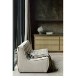 Featuring N701 Beige Modular Sofa Sectional by Ethnicraft at Amethyst Home. The N701 Beige Sofa is an inviting design that oozes comfort and relaxation. By combining the different pieces and sizes, you have unlimited possibilities when it comes to creating your own unique setting. Designed by Jacques Deneef, it’s available in multiple colors and materials.Size for the 1 seater sofa (WxDxH): 31. Amethyst Home provides interior design services, furniture, rugs, and lighting in the Boston metro area.