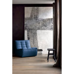 Featuring N701 Blue Modular Sofa Sectional by Ethnicraft at Amethyst Home. The N701 Blue Sofa is an inviting design that oozes comfort and relaxation. By combining the different pieces and sizes, you have unlimited possibilities when it comes to creating your own unique setting. Designed by Jacques Deneef, it’s available in multiple colors and materials.Size for the 1 seater sofa (WxDxH): 31.5. Amethyst Home provides interior design services, furniture, rugs, and lighting in the Austin metro area.