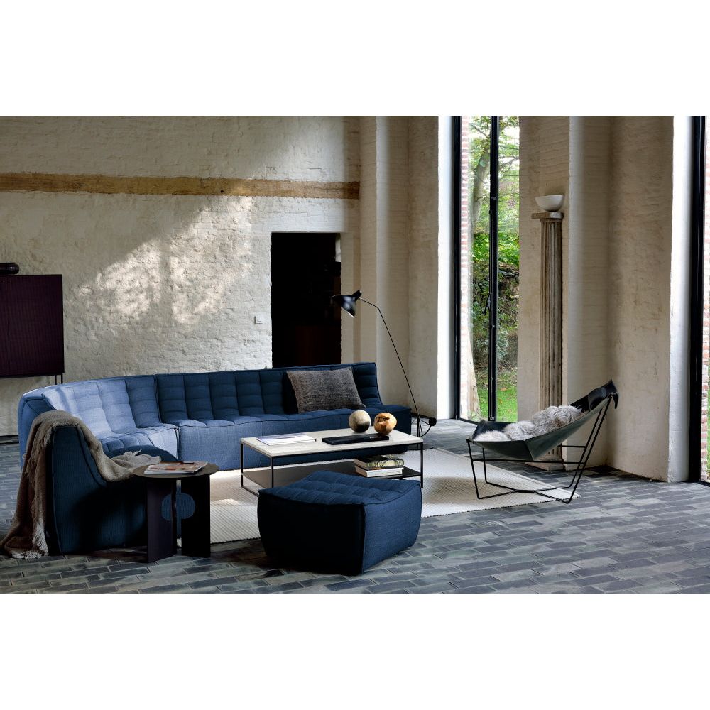 Featuring N701 Blue Modular Sofa Sectional by Ethnicraft at Amethyst Home. The N701 Blue Sofa is an inviting design that oozes comfort and relaxation. By combining the different pieces and sizes, you have unlimited possibilities when it comes to creating your own unique setting. Designed by Jacques Deneef, it’s available in multiple colors and materials.Size for the 1 seater sofa (WxDxH): 31. Amethyst Home provides interior design services, furniture, rugs, and lighting in the Portland metro area.