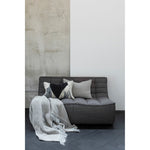 Featuring N701 Dark Grey Modular Sofa Sectional by Ethnicraft at Amethyst Home. The N701 Dark Grey Sofa is an inviting design that oozes comfort and relaxation. By combining the different pieces and sizes, you have unlimited possibilities when it comes to creating your own unique setting. Designed by Jacques Deneef, it’s available in multiple colors and materials.Size for the 1 seater sofa (W. Amethyst Home provides interior design services, furniture, rugs, and lighting in the Houston metro area.