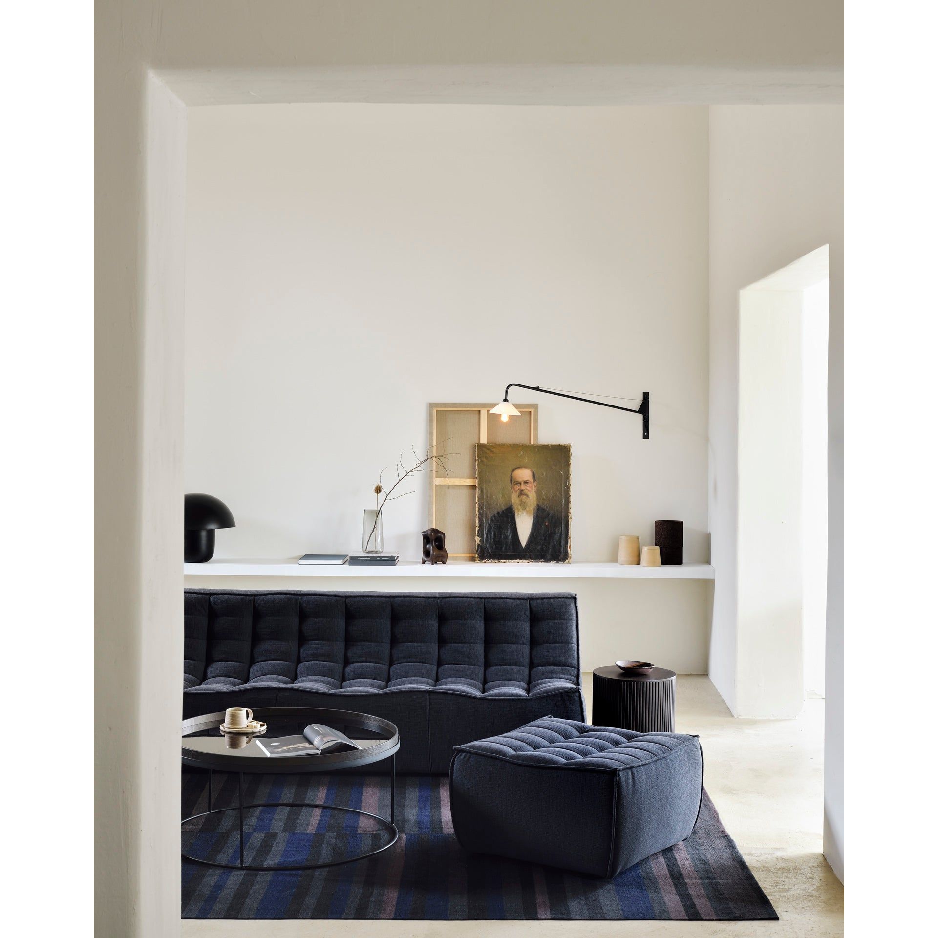 Featuring N701 Graphite Modular Sofa Sectional by Ethnicraft at Amethyst Home. Sustainable fabric from recycled garments in the Italian fashion market -- the N701 Graphite Sofa is an inviting design that oozes comfort and relaxation. By combining the different pieces and sizes, you have unlimited possibilities when it comes to creating your own unique setting. Designed by Jacques Deneef, it. Amethyst Home provides interior design services, furniture, rugs, and lighting in the Park City metro area.