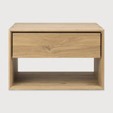 Featuring Nordic II bedside table Oak by Ethnicraft at Amethyst Home. Inspired by our Nordic range we developed Nordic II, a bedroom collection that combines elegant lines with the purity of solid wood. With top-quality material and timeless design, it is built to last for many years.
Dimensions: 16"d x 22.5"w x 15"h
Anti-tipping mechanism : YesFinish : Oi. Amethyst Home provides interior design, new home construction design consulting, vintage area rugs, and lighting in the Des Moines metro area.