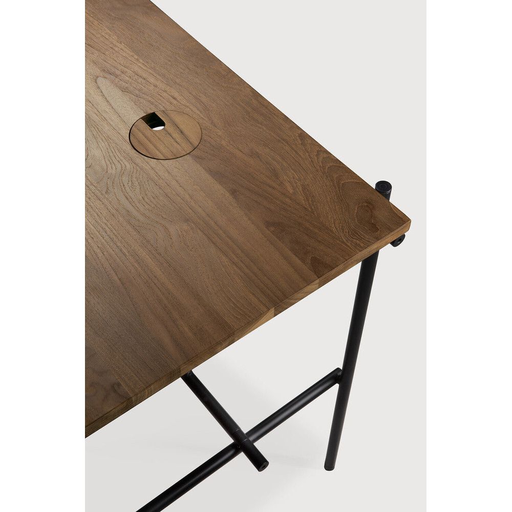 Featuring Oscar Desk Teak by Ethnicraft at Amethyst Home. Bringing form and function to your professional way of life, the Oscar collection ticks the right boxes. While some prefer the minimalist look, others may need more storage. Oscar offers practicality and organization in the most elegant manner.
Dimensions: 28"d x 55.5"w x 30"h
Brushed : NoFinish : V. Amethyst Home provides interior design, new home construction design consulting, vintage area rugs, and lighting in the Washington metro area.