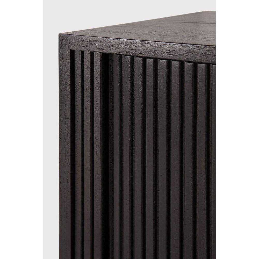 Featuring Roller Max TV Cupboard Teak Black XL by Ethnicraft at Amethyst Home. The Roller Max collection is remarkable in its design, distinguished with its stacked wood-stick effect. The TV cupboard offers functional storage in an eye-catching design, resulting in an elegant and sophisticated item for both residential and commercial spaces.
Overall Dimension. Amethyst Home provides interior design, new home construction design consulting, vintage area rugs, and lighting in the Houston metro area.