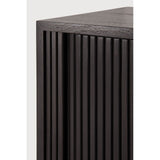 Featuring Roller Max TV Cupboard Teak black by Ethnicraft at Amethyst Home. The Roller Max collection is remarkable in its design, distinguished with its stacked wood-stick effect. The TV cupboard offers functional storage in an eye-catching design, resulting in an elegant and sophisticated item for both residential and commercial spaces.
Overall Dimensions: 18. Amethyst Home provides interior design, new home construction design consulting, vintage area rugs, and lighting in the Miami metro area.