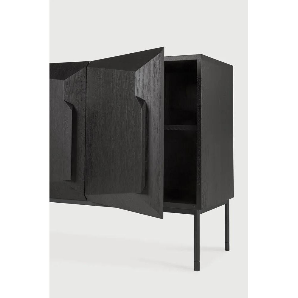 Featuring Stairs Sideboard by Ethnicraft at Amethyst Home. An angular composition, designed by Alain van Havre, forms the heart of a design that aims to distance itself from traditional static and immobile surfaces. A unique sense of volume is created which alters your perception of the sideboard as you walk by.
Dimensions: 18.5"d x 79"w x 31.5"h
Adjustable Sh. Amethyst Home provides interior design, new home construction design consulting, vintage area rugs, and lighting in the Dallas metro area.