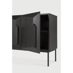 Featuring Stairs Sideboard by Ethnicraft at Amethyst Home. An angular composition, designed by Alain van Havre, forms the heart of a design that aims to distance itself from traditional static and immobile surfaces. A unique sense of volume is created which alters your perception of the sideboard as you walk by.
Dimensions: 18.5"d x 79"w x 31.5"h
Adjustable Sh. Amethyst Home provides interior design, new home construction design consulting, vintage area rugs, and lighting in the Dallas metro area.